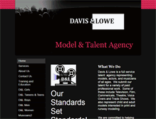Tablet Screenshot of davisandlowetalent.com